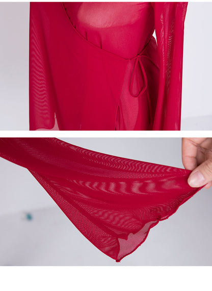 Mesh Cross-Over Tunic "Lise" - Dancewear by Patricia