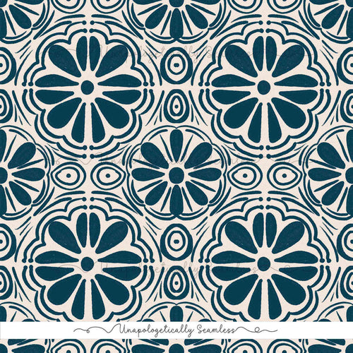 Mex Tile Navy