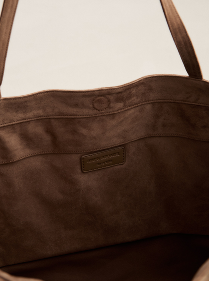 Microsuede Apparel Tote Bag in Espresso