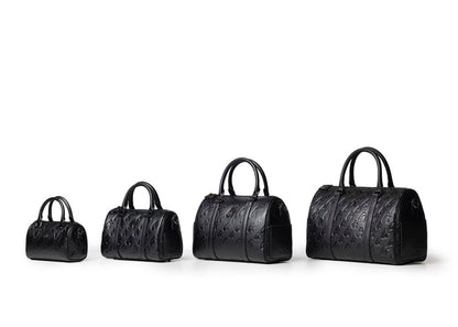 MINI MONOGRAM GAL BOSTON BAG - BLACK
