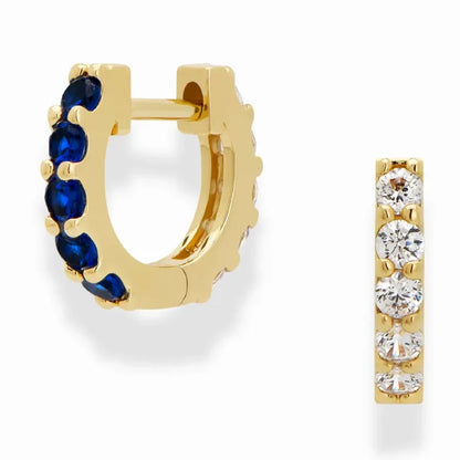 Mod + Jo - Harlow Reversible Birthstone Huggies in September Sapphire