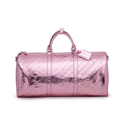 MONOGRAM TRAVEL SET - METALLIC PINK