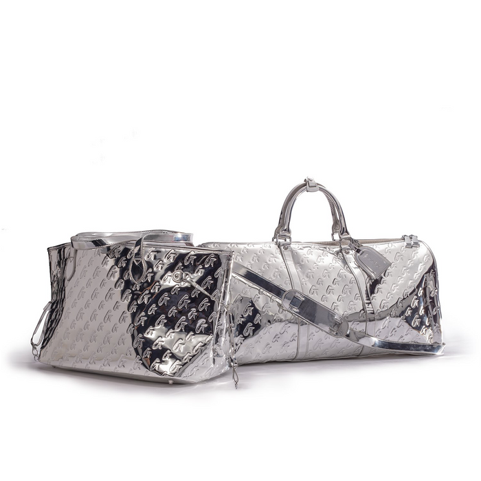 MONOGRAM TRAVEL SET - METALLIC SILVER