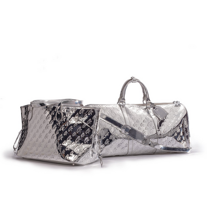 MONOGRAM TRAVEL SET - METALLIC SILVER