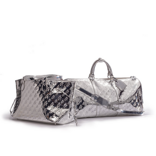 MONOGRAM TRAVEL SET - METALLIC SILVER