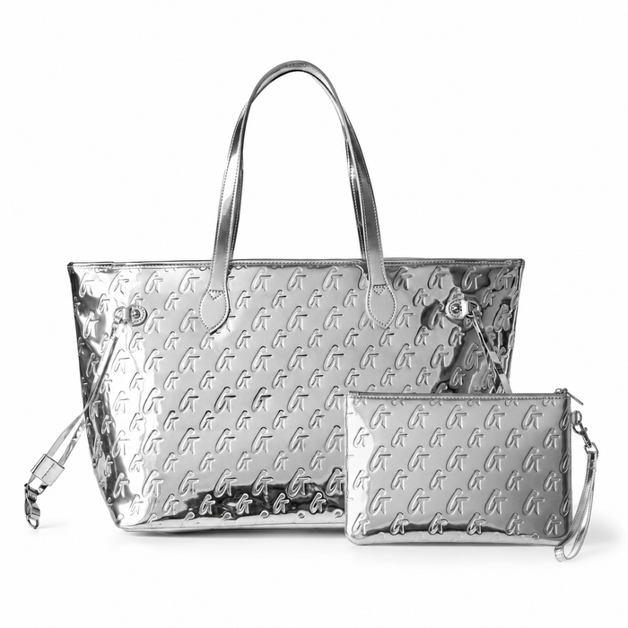 MONOGRAM TRAVEL SET - METALLIC SILVER
