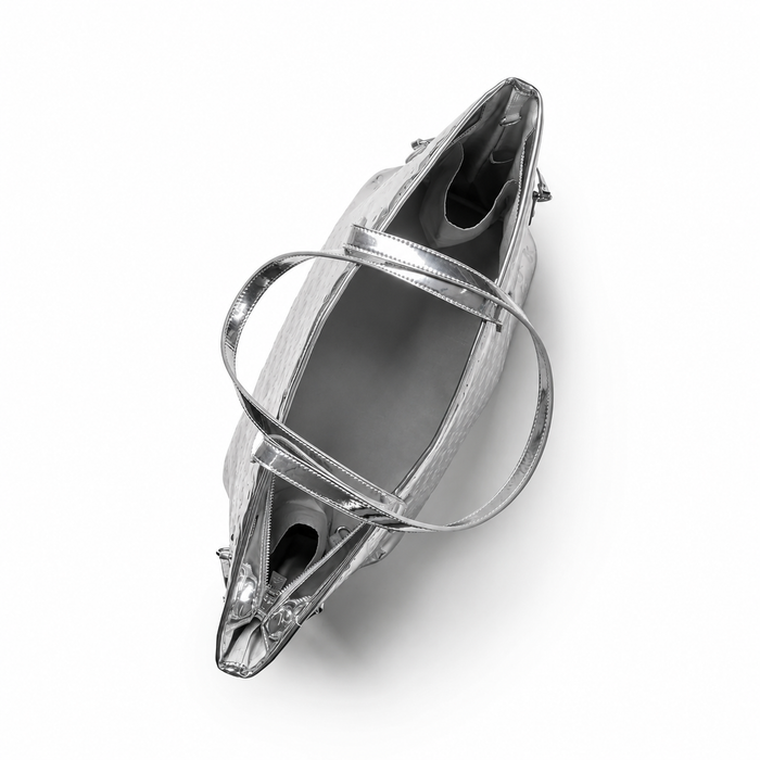 MONOGRAM TRAVEL SET - METALLIC SILVER