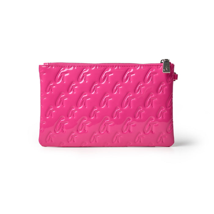 MONOGRAM WRISTLET - MIRROR HOT PINK