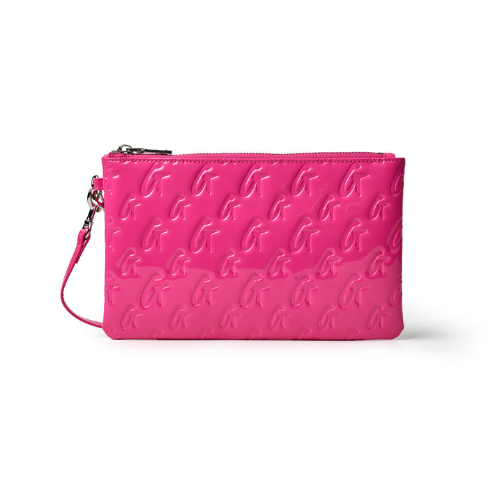 MONOGRAM WRISTLET - MIRROR HOT PINK