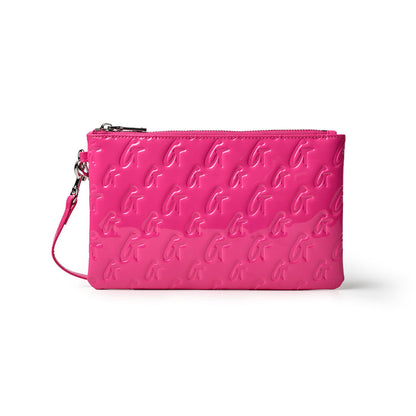 MONOGRAM WRISTLET - MIRROR HOT PINK