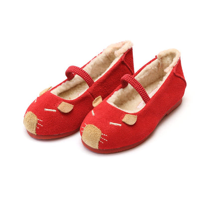Mousie Red Leather Flat - L'Amour Flats