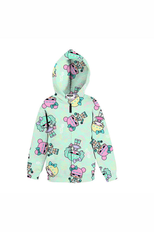 Mousse Felpa Con Zip "doll" Bambina