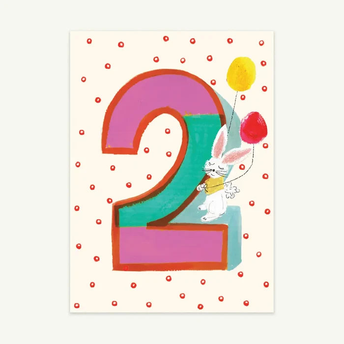 Mr.Boddington's Studio - Bunny is Two Birthday Cards