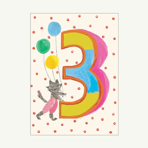 Mr.Boddington's Studio - Kitty is Three Birthday Card