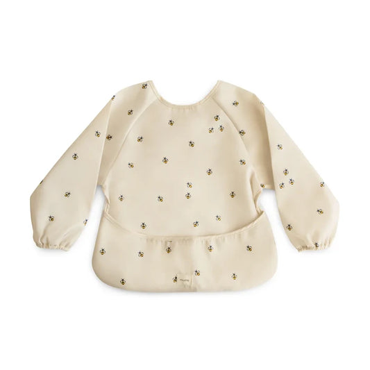 Mushie - Long Sleeve Bib in Bees