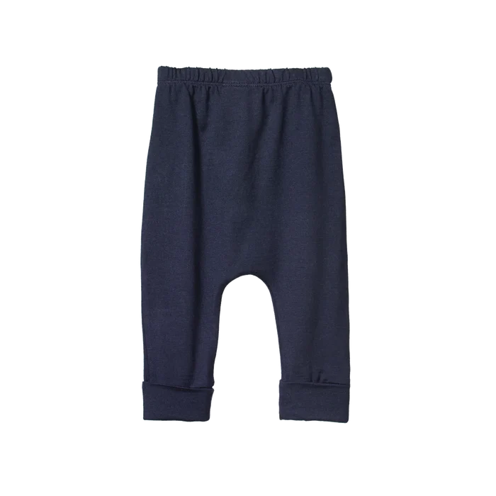 Nature Baby – Cotton Drawstring Pants in Navy