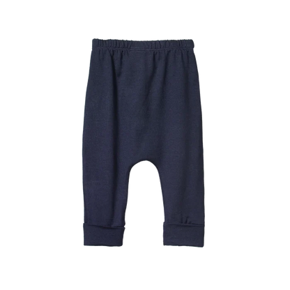 Nature Baby – Cotton Drawstring Pants in Navy