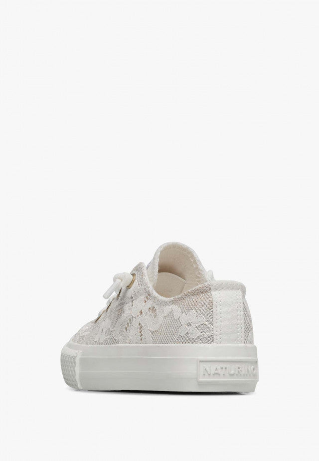 Naturino Sneakers Ayasy Embroidered Bianco Bambina