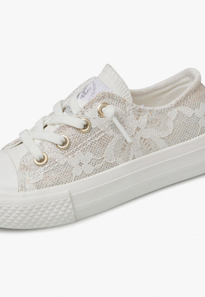 Naturino Sneakers Ayasy Embroidered Bianco Bambina