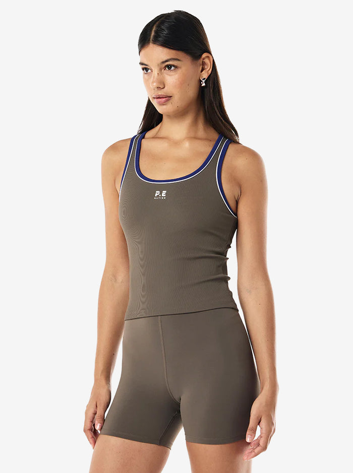 Nexus Rib Tank in Major Brown