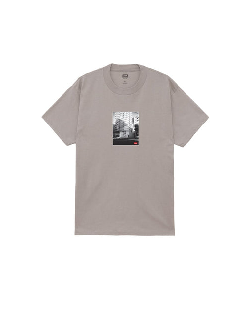 Obey Osaka Photo Tee Argento Uomo