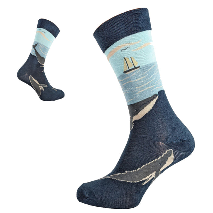 Ocean Whale Bamboo Socks