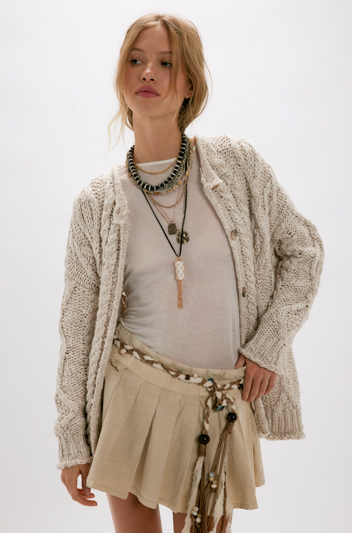 Opal Cardigan in Tea