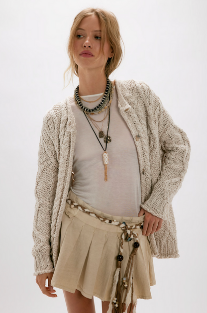 Opal Cardigan in Tea
