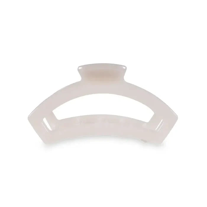Open Coconut White Medium Hair Clip