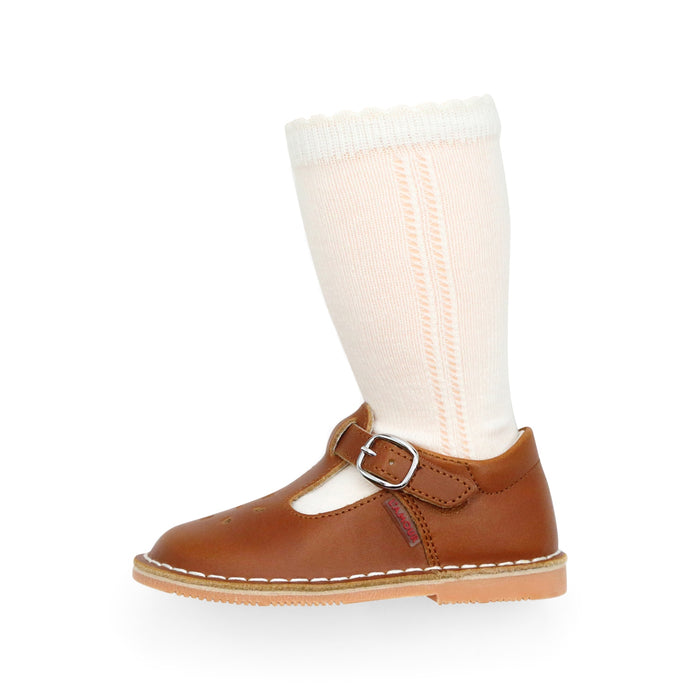 Openwork Milk Knee Sock - Toddler Girls Socks - L'Amour Shoes