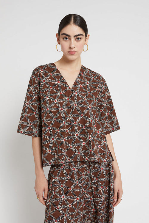 Ottod'ame Camicia Marrone Donna