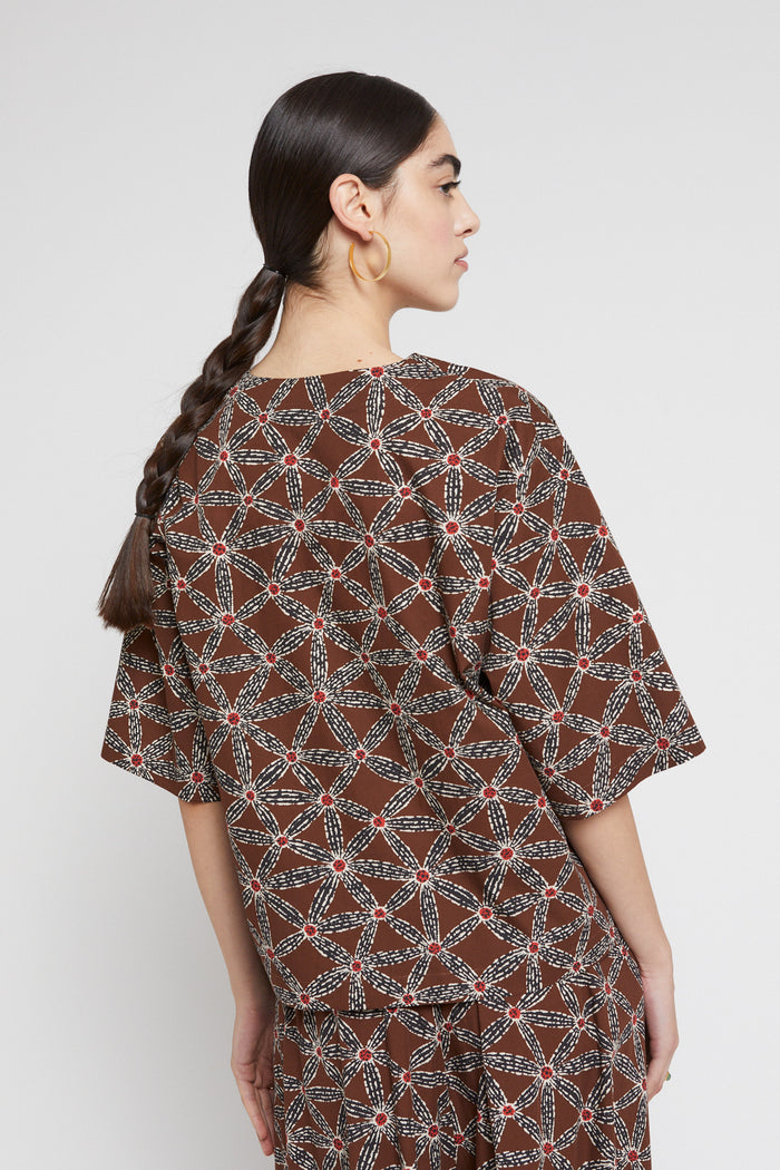 Ottod'ame Camicia Marrone Donna