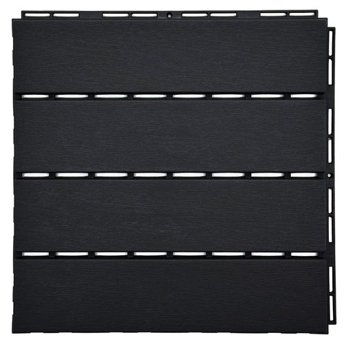 Pack of 12 Polydeck PVC Decking Tiles - Black