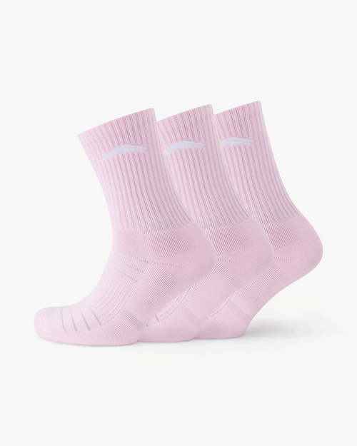 Pack of 3 - Performance Crew Socks - Amalfi Pink