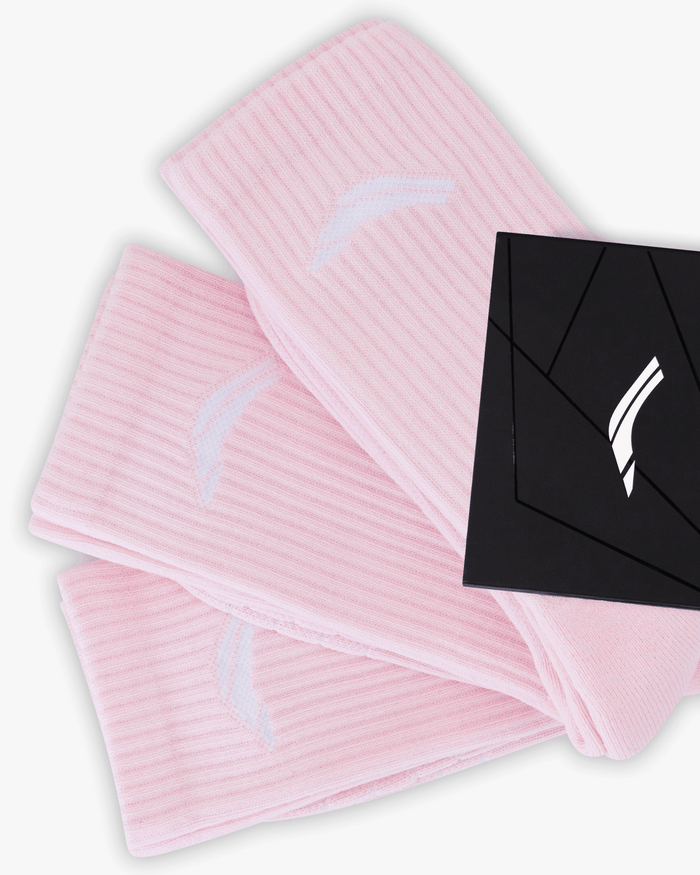 Pack of 3 - Performance Crew Socks - Amalfi Pink