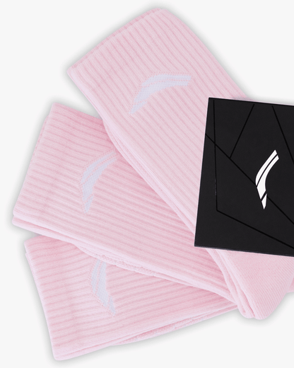 Pack of 3 - Performance Crew Socks - Amalfi Pink
