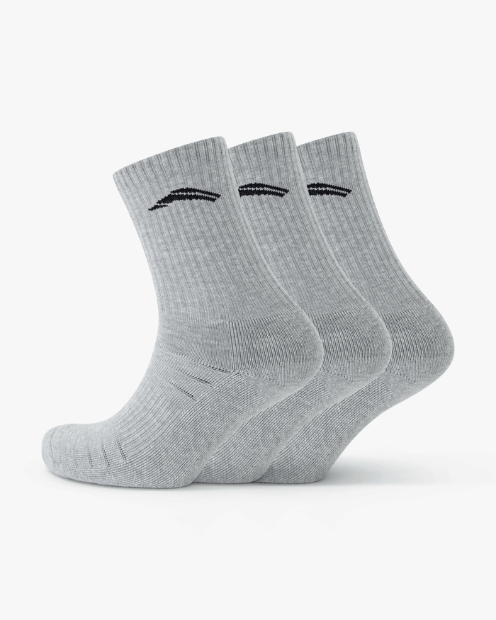 Pack of 3 - Performance Crew Socks - Grey
