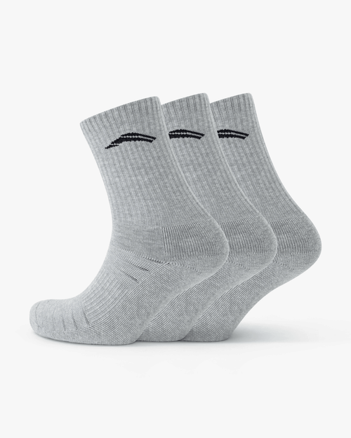Pack of 3 - Performance Crew Socks - Grey