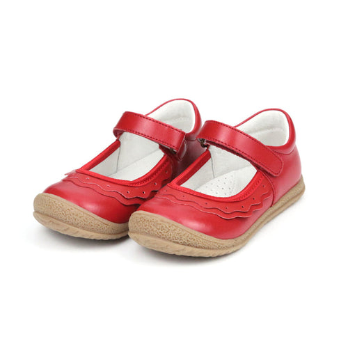 Paige Red Ruffle Mary Jane - L'Amour Shoes