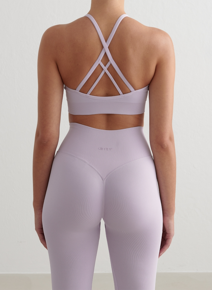 Pale Lavender Shape Seamless Cross Back Bra