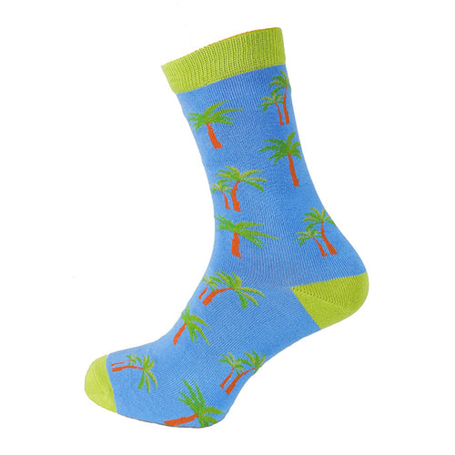 Palm tree Bamboo crew socks