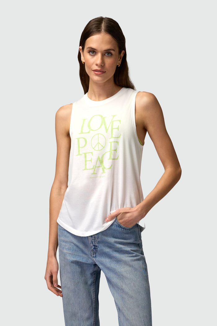 Peace Love Jade Muscle Tank