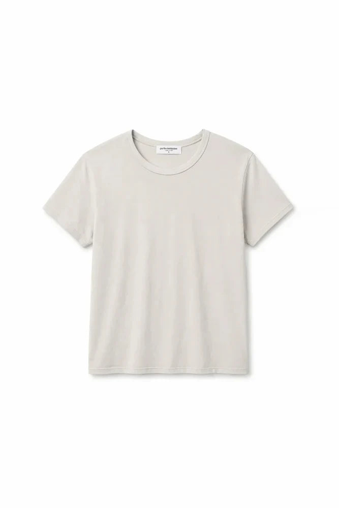 Perfect White Tee - Harley Boxy Crew in White Cap