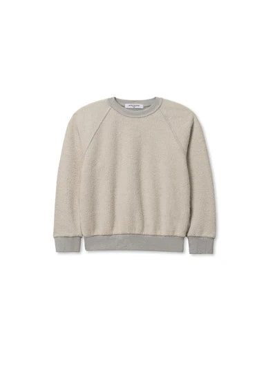 Perfect White Tee - Reverse Fleece Mini Ziggy Sweatshirt in Heather Grey