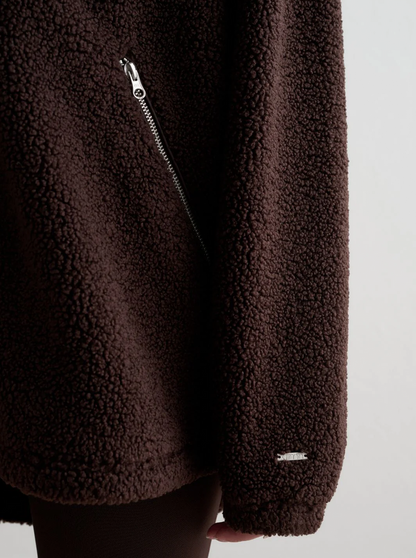 Pile Jacket in Cacoa