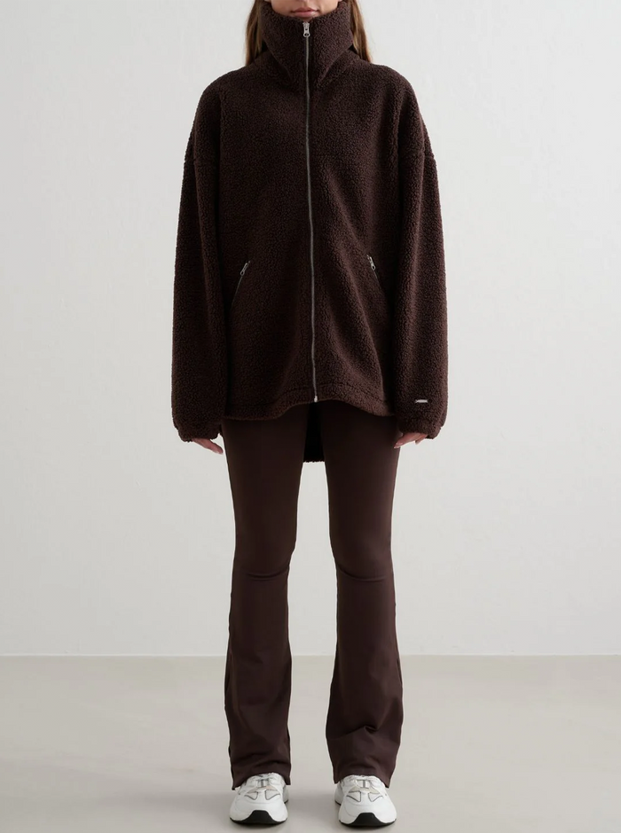 Pile Jacket in Cacoa
