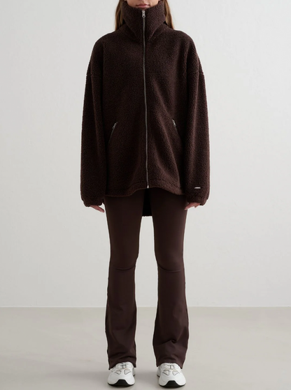 Pile Jacket in Cacoa