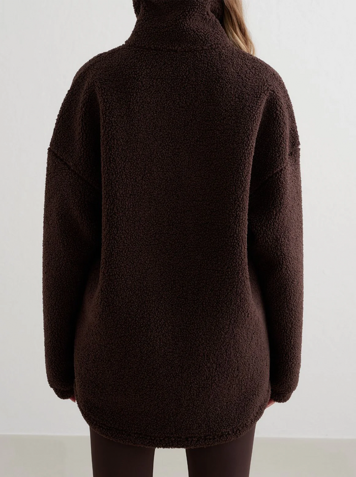 Pile Jacket in Cacoa