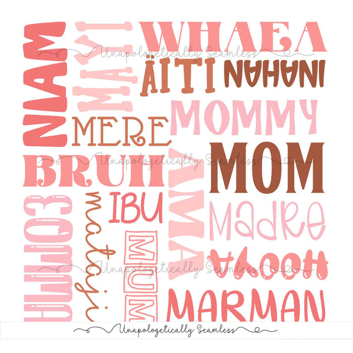 Pink Moms Around the World PNG