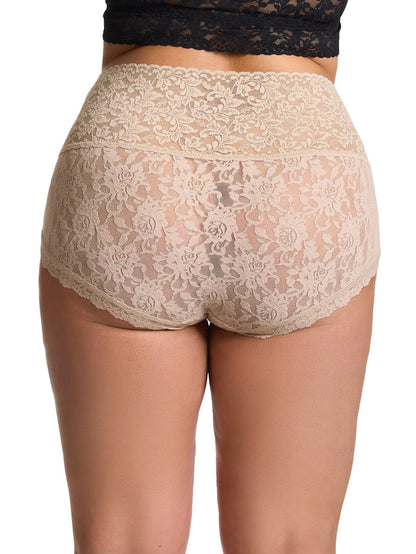 Chai Signature Lace Plus Retro Boyshort - Back On-Model View | Hanky Panky